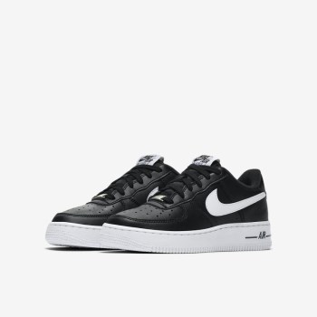 Nike Air Force 1 - Nagyobb Gyerek Utcai Cipő - Fekete/Fehér